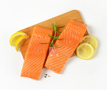Load image into Gallery viewer, Norwegian Salmon Fillet Portions (Sashimi Grade)
